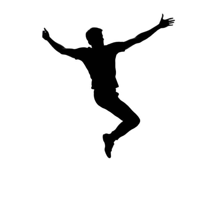 Person dancing freely